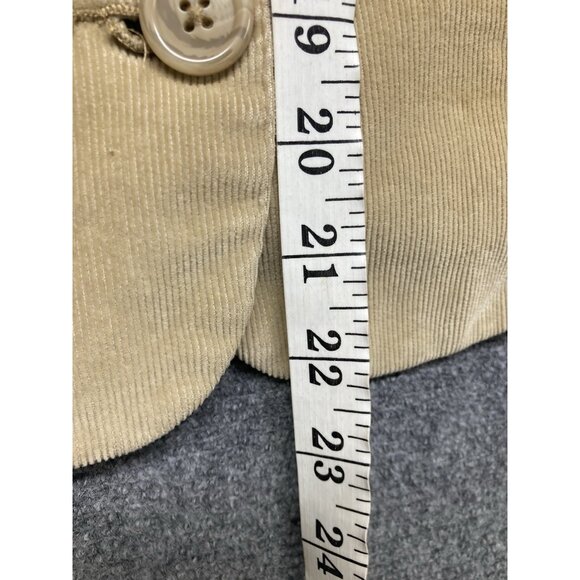 St Johns Bay Corduroy Jacket Women’s Size Medium Tan Long Sleeve Button Up - Picture 7 of 11